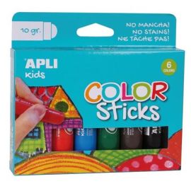 BOITE DE 6 TUBES DE GOUACHE SOLIDE COULEURS ASSORTIES
