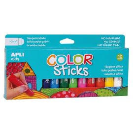 BOITE DE 12 TUBES DE GOUACHE SOLIDE COULEURS ASSORTIES
