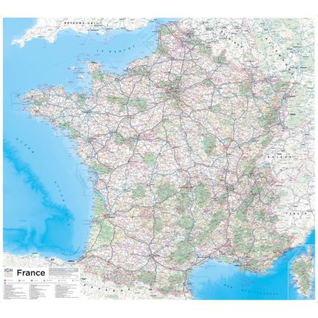 POSTER FRANCE PLASTIFIE 100 CM X 110 CM