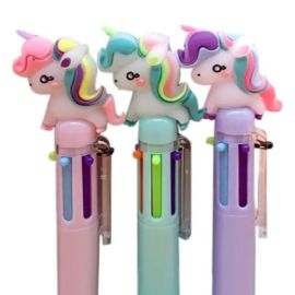 STYLO 6 COULEURS LICORNE