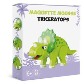 MAQUETTE MOUSSE DINOSAURE - TRICERATOPS