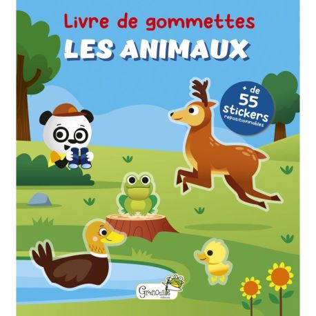 LIVRE DE GOMMETTES - LES ANIMAUX