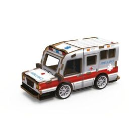 AMBULANCE - MAQUETTE 3D BOIS