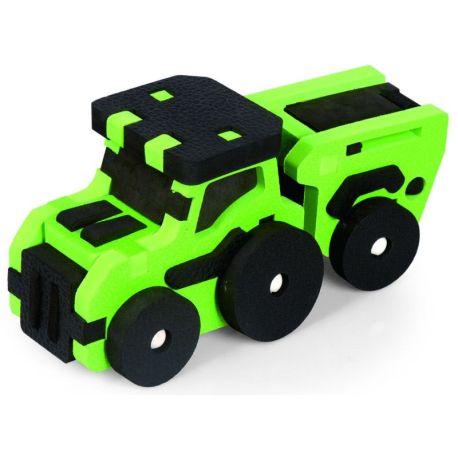MAQUETTE MOUSSE TRACTEUR ET REMORQUE