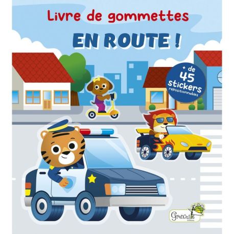 LIVRE DE GOMMETTES - EN ROUTE ! + DE 45 STICKERS