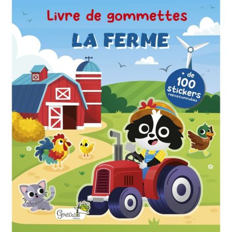 LIVRE DE GOMMETTES - LA FERME - + DE 100 STICKERS