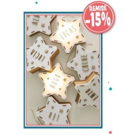 PACK 12 ETOILES LUMINEUSES A PERSONNALISER