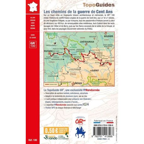 GR LES CHEMINS DE LA GUERRE DE 100 ANS - DE MONTLUCON A POITIERS
