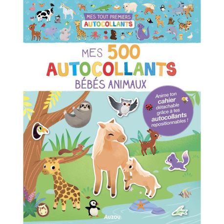 BEBES ANIMAUX MES 500 AUTOCOLLANTS