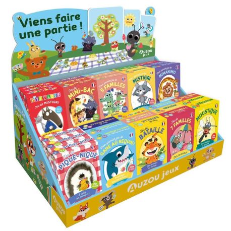 PLV DE TABLE PLEINE JEUX DE CARTES 30 VOLUMES