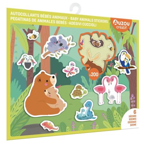 BEBES ANIMAUX MES AUTOCOLLANTS 200