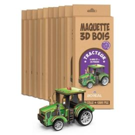 PACK 10 MAQUETTES 3D BOIS TRACTEUR
