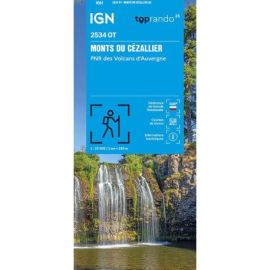 2534OT MONTS DU CEZALLIER, PNR DES VOLCANS D'AUVERGNE / RECTO