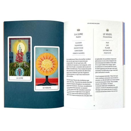 COFFRET TAROT DES FLEURS - 78 CARTES + 1 LIVRET DE 80 PAGES