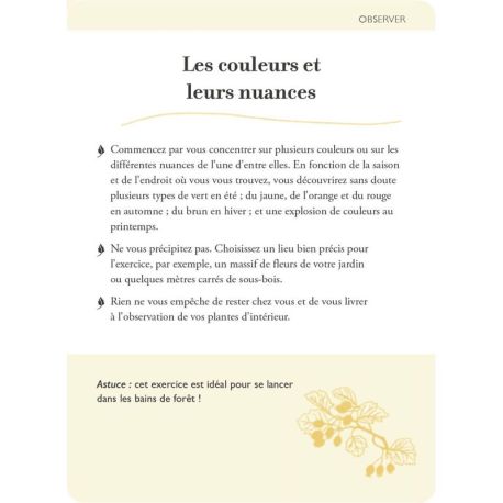 COFFRET BAINS DE FORET - 50 CARTES + 1 LIVRET DE 64 PAGES