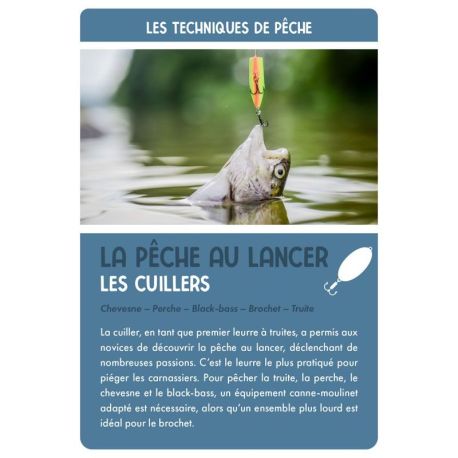 COFFRET PÊCHE EN EAU DOUCE - 36 CARTES + 1 POSTER