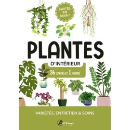 COFFRET CARTES PLANTES D'INTERIEUR - 36 CARTES + 1 POSTER