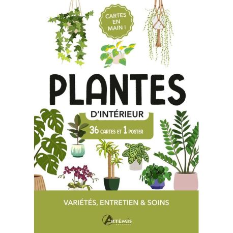 COFFRET CARTES PLANTES D'INTERIEUR - 36 CARTES + 1 POSTER