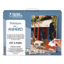 PEINTURE AU NUMERO 30 x 40 -  UN ÉTÉ A PARIS