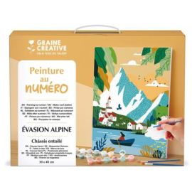 PEINTURE AU NUMERO 30 x 40 - EVASION ALPINE