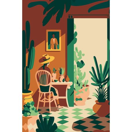 PEINTURE AU NUMERO 20 x 30 - DOUCEUR D'ÉTÉ