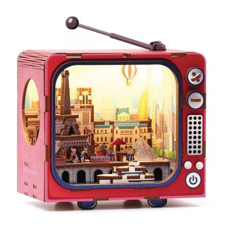 MAQUETTE 3D BOIS TV PARIS