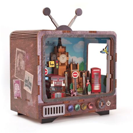 MAQUETTE 3D BOIS TV LONDRES
