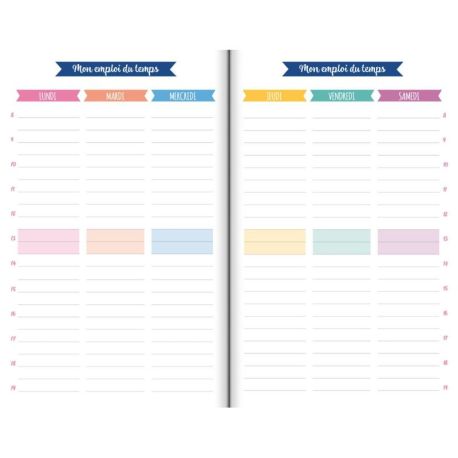 DISPLAY 20 AGENDAS SCOLAIRES 2026-2027 (4 MODELES / 5 EX)