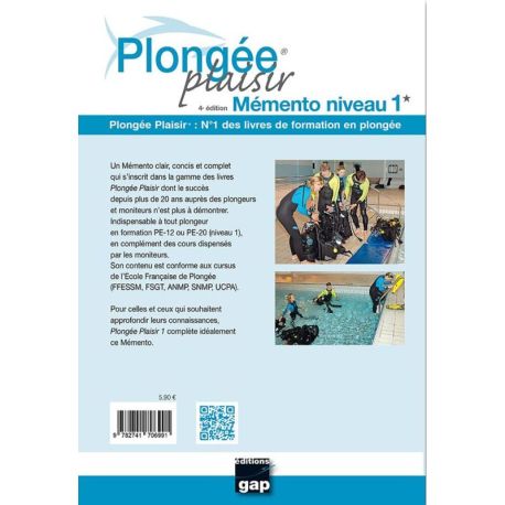 PLONGEE PLAISIR MEMENTO NIVEAU 1