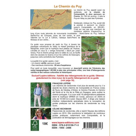 LE CHEMIN DU PUY EN VELAY LA VOIE HISTORIQUE ED.2026