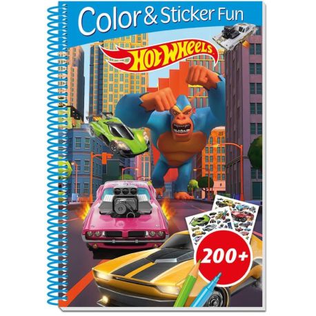 HOT WHEELS - 3D LENTICULAR COLOR AND STICKER FUN