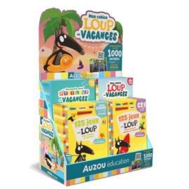 PLV DE TABLE PLEINE 50 EX CAHIERS DE VACANCES LOUP