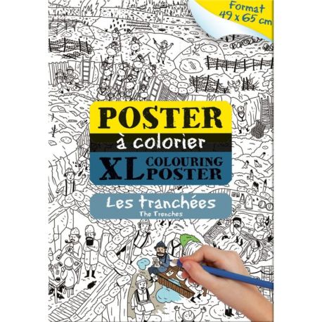 LES TRANCHEES POSTER COLORIAGE 49X65CM