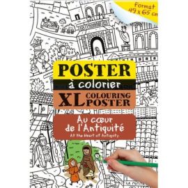 AU COEUR DE L'ANTIQUITE POSTER COLORIAGE 49X65 CM