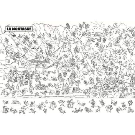 LOUP - MES COLORIAGES CHERCHE ET TROUVE + 2 PAGES DE STICKERS