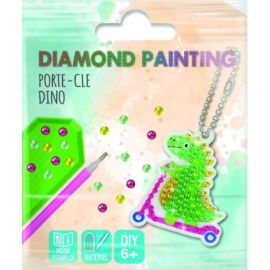 PORTE-CLE DINO DIAMOND PAINTING