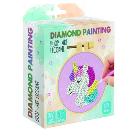 HOOP ART LICORNE DIAMOND PAINTING