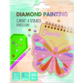 CARNET A SPIRALES PAPILLON DIAMOND PAINTING
