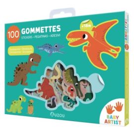 LES DINOSAURES - MA POCHETTE 100 GOMMETTES
