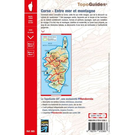 GR20 CORSE, ENTRE MER ET MONTAGNE PNR DE CORSE 65