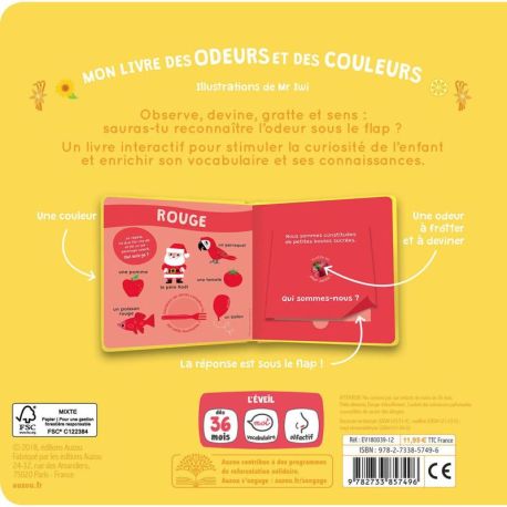 MES PREMIERES ODEURS - MON LIVRE DES ODEURS ET DES COULEURS