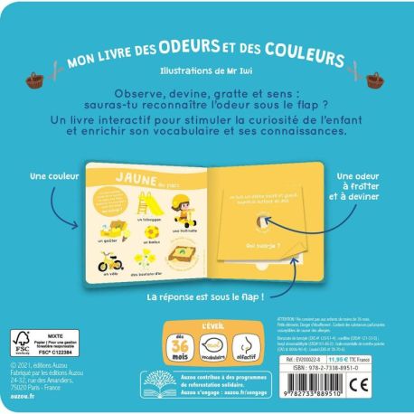 MA JOURNEE - MON LIVRE DES ODEURS ET DES COULEURS