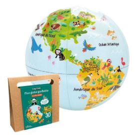 LES P'TITS ANIMAUX- MON GLOBE GONFLABLE 30 CM