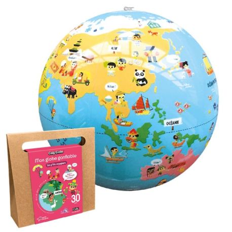LES P'TITS VOYAGEURS - MON GLOBE GONFLABLE 30 CM