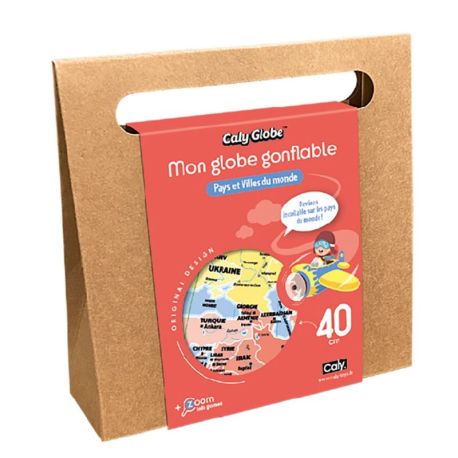PAYS ET VILLES DU MONDE - MON GLOBE GONFLABLE 40 CM