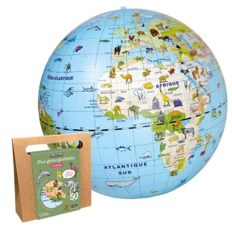 LES ANIMAUX - MON GLOBE GONFLABLE 50 CM