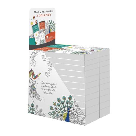 DISPLAY PLEIN 24 EX MARQUE-PAGES A COLORIER (12EX/TITRE - 2 TITRES)