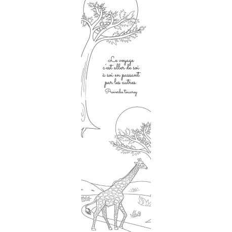 ELOGE DU VOYAGE MARQUE-PAGES A COLORIER