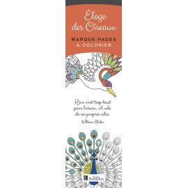 ELOGE DES OISEAUX MARQUE-PAGES A COLORIER