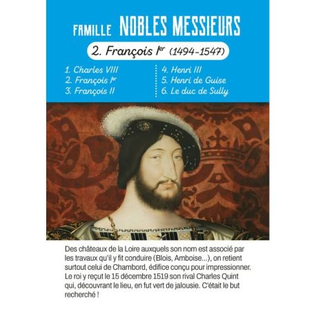 JEU DES 7 FAMILLES CHATEAUX DE LA LOIRE